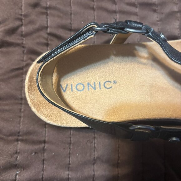 Black Vionic Sandals - Picture 2 of 4